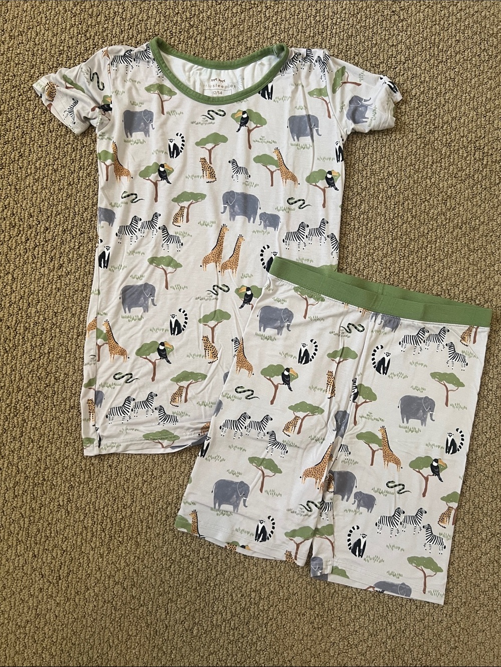 Little sleepies safari short pj set